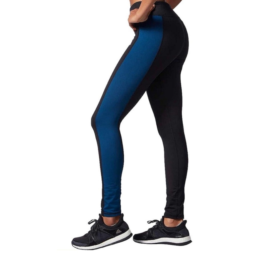 Adidas Climawarm Legging Teal Stripes